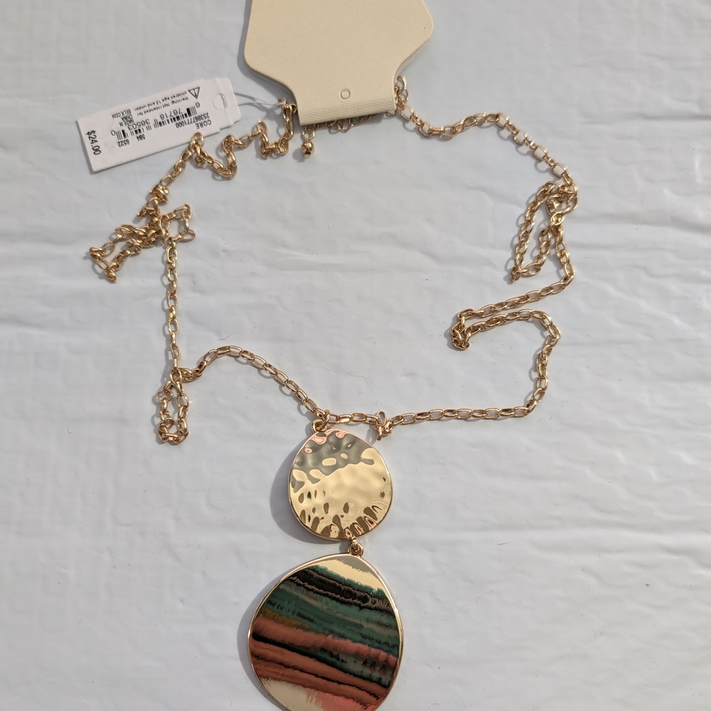 New Directions Gold Pendant Necklace